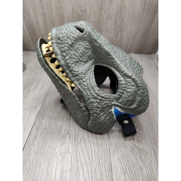 Jurassic World BLUE Velociraptor Mask Raptor Dinosaur Blue Children's Kids Roar! - Picture 3 of 8